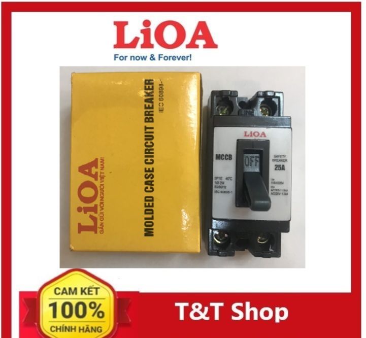 Cầu Dao tự động an toàn (át hộp) 25A Lioa