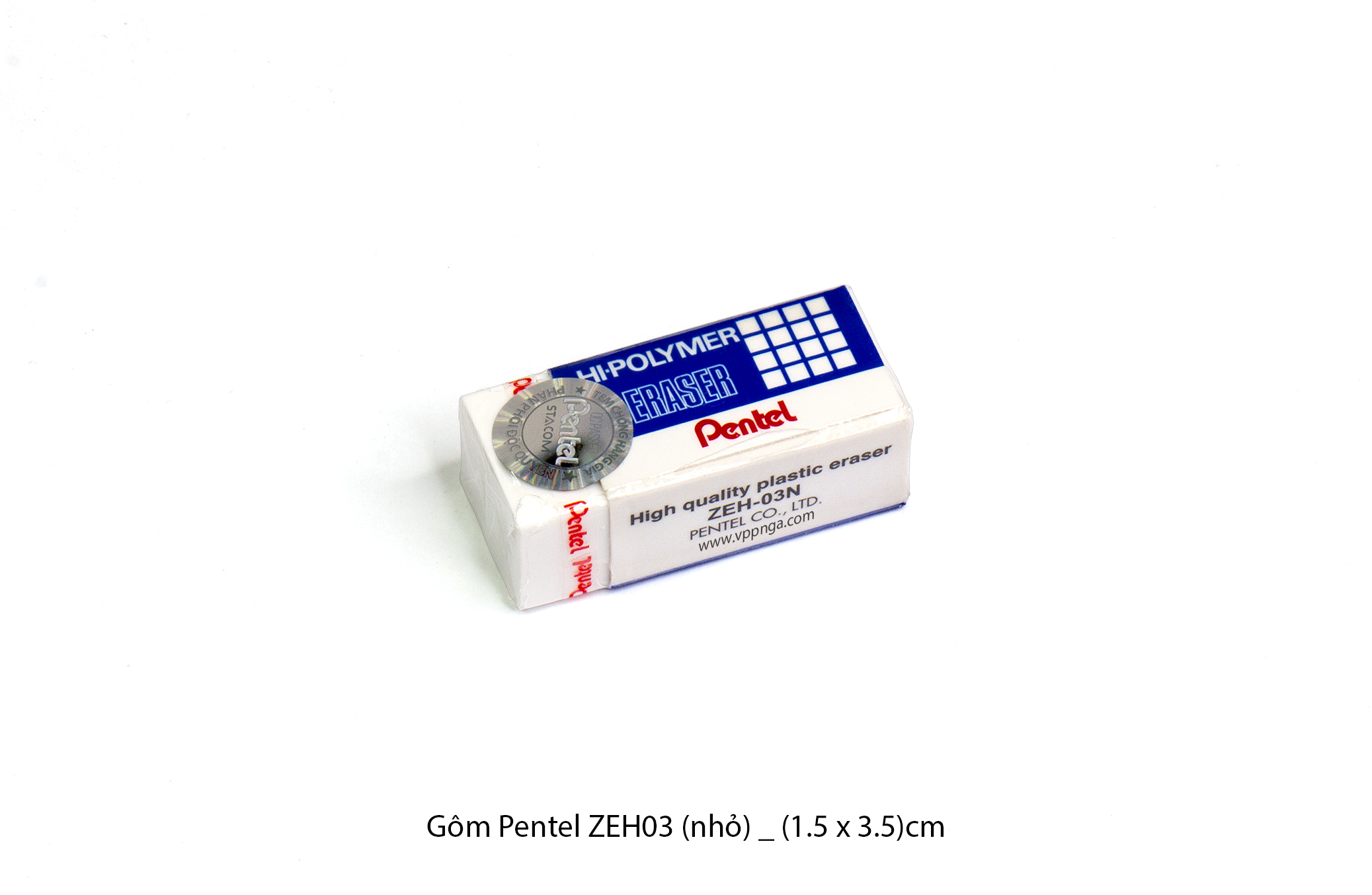 Gôm Pentel nhỏ Hi-Polymer Eraser ZEH-03 ( gôm tẩy chì )