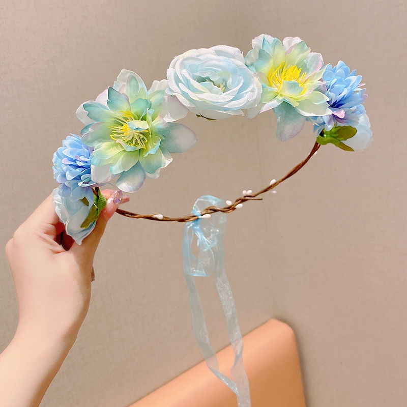 Vòng hoa đội đầu kiểu công chúa cho bé gái