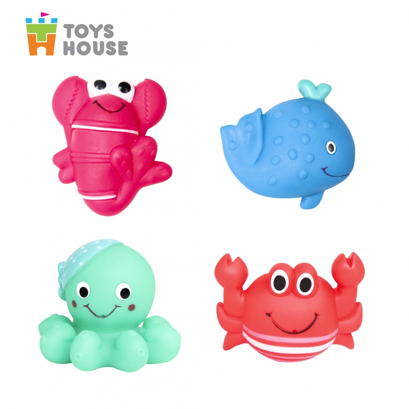 Đồ chơi nhà tắm cho bé-set 4 món hình sinh vật biển vô cùng dễ thương Toyshouse, hàng chính hãng