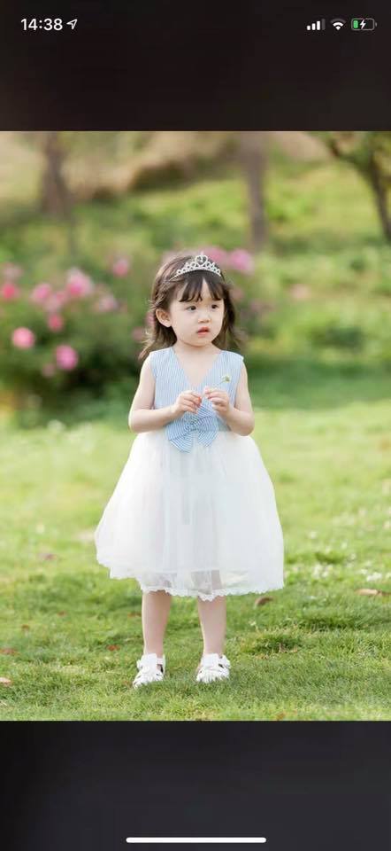 [HCM]Đầm voan nơ sát nách
