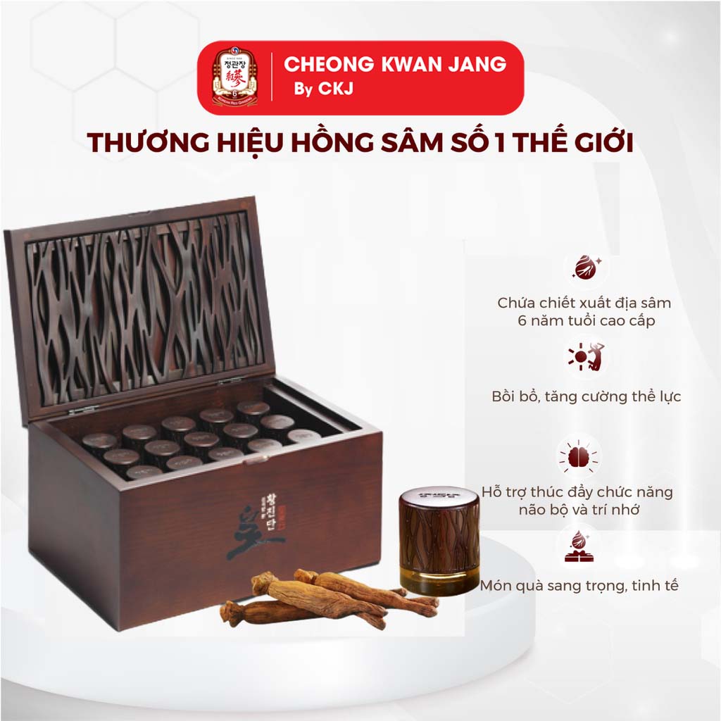 Viên hồng sâm linh dan KGC Cheong Kwan Jang Hwangjindan 4g x 30 viên