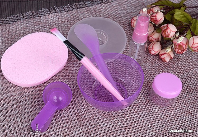 Dụng Cụ Trộn Đắp Mặt Nạ 9 Món Nhiều Màu