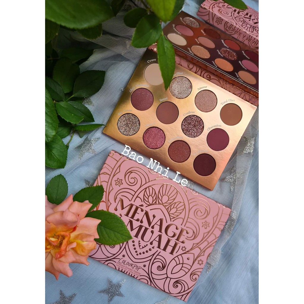 [❌CÓ SẴN-XEM LƯU Ý❌] Bảng phấn mắt Colourpop Boudoir Noir/Menage A Muah