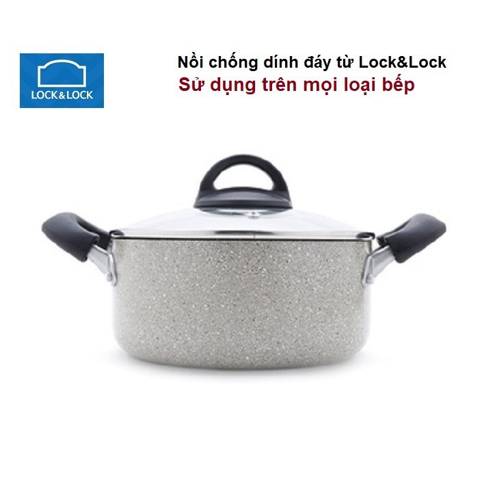 [HCM]nồi vân đá lock&lock - nồi vân đá lock&lock