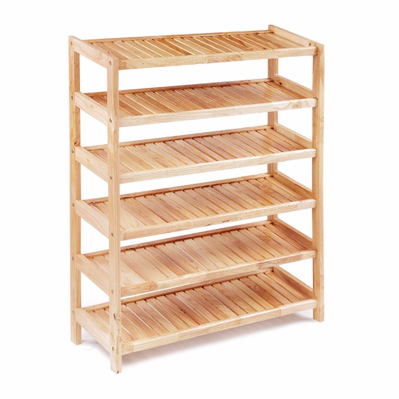 [HCM]Kệ dép gỗ 80cm - 6 tầng