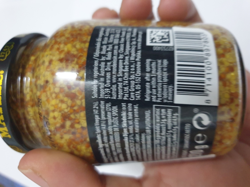 Mù tạt nguyên hạt maille - Maille mustard Old Style lọ 210g nhập khẩu Pháp