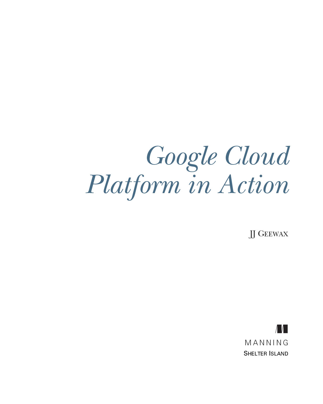 Google Cloud Platform in Action