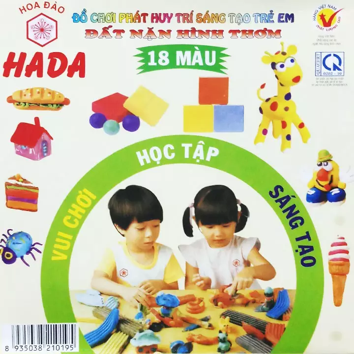 [HCM]Đất sét thơm nặn hình - 18 màu