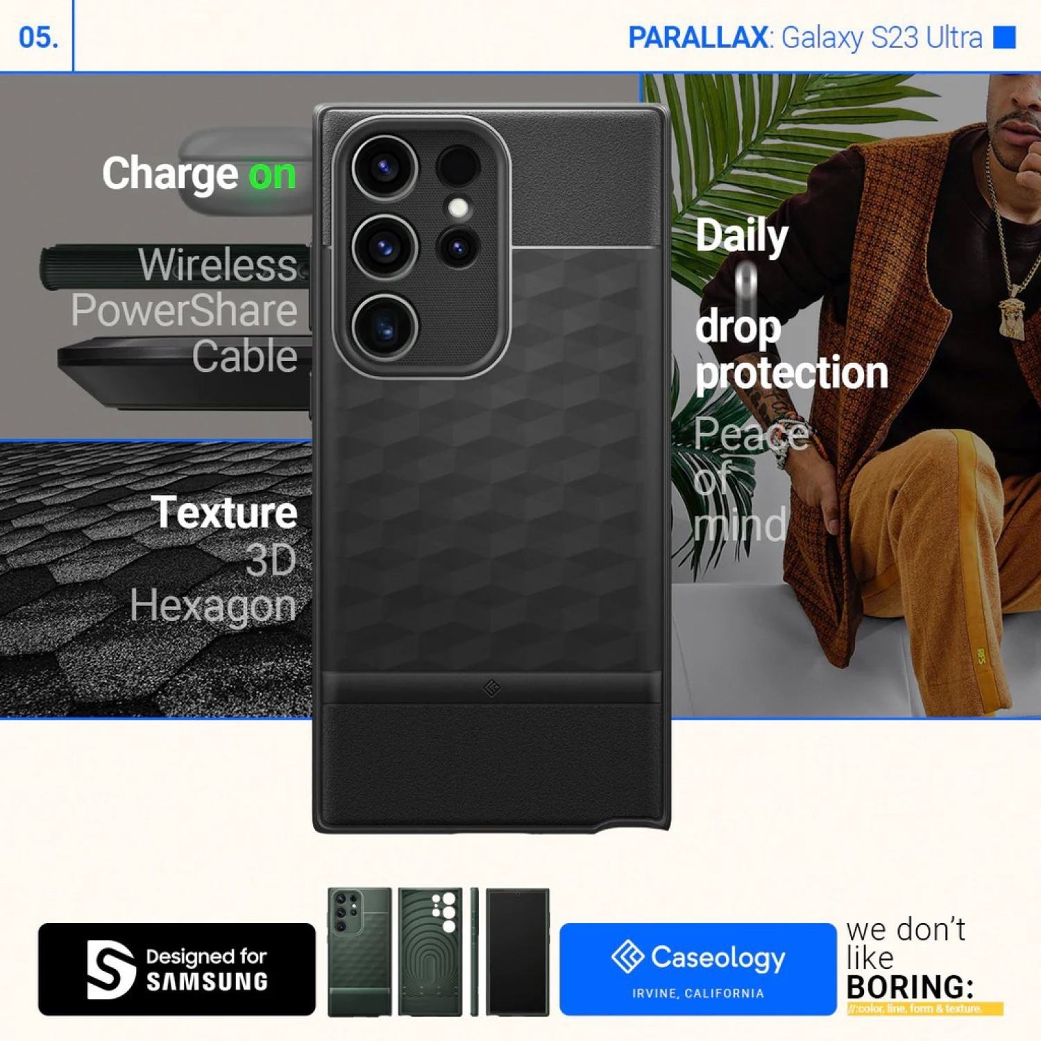 [LaoHac Store] Ốp Lưng Caseology Parallax Samsung S23 Ultra