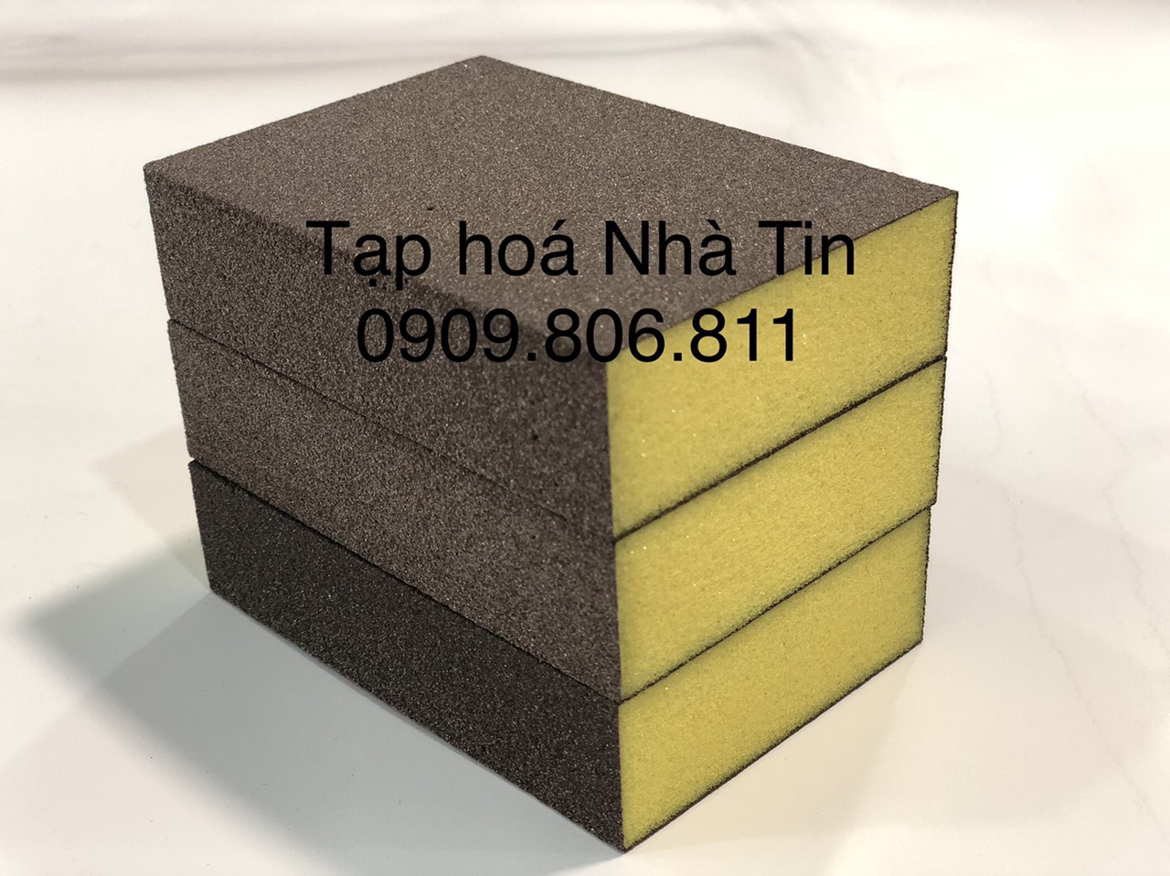 Mút xốp chà nồi, chà nhám 4 mặt 7991