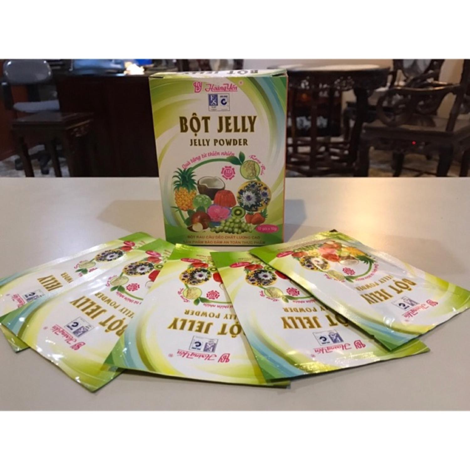 [Nhập RS0822 giảm 30k cho đơn 99k]Thạch Jelly Hoàng Yến gói 10 gam