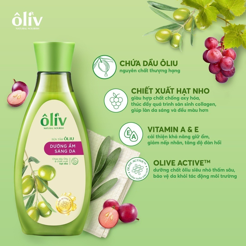 [Hàng tặng không bán] Sữa Tắm Ôliv Sáng Da 650ML