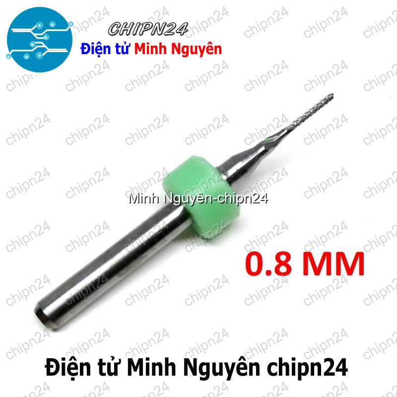 [1 cây] Mũi phay mạch in CNC 0.8mm (Mạch điện tử, PCB) - HH000979