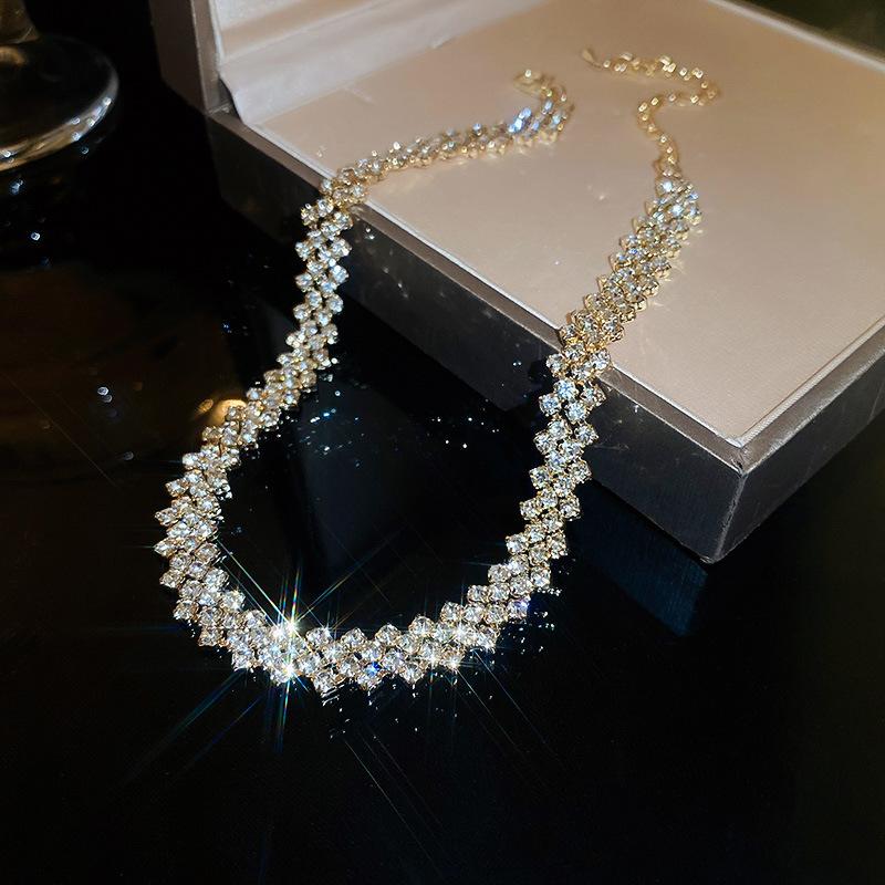 Dây chuyền chocker đá zizac hottrend DC291