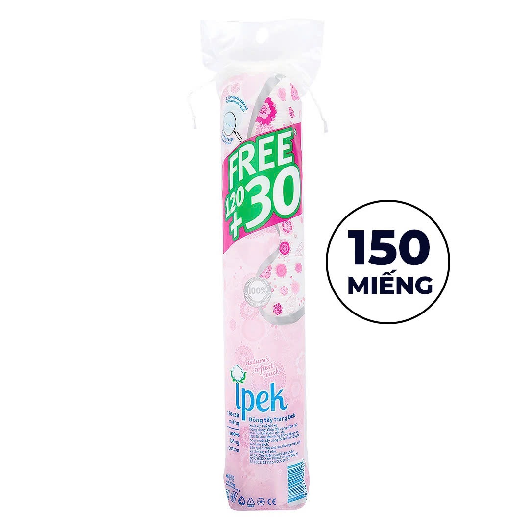 Bông Tẩy Trang Ipek Thổ Nhĩ Kỳ 150 Miếng