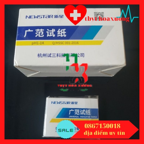 [1 Hộp 20 Tệp ] Giấy Quỳ Tím Thử Độ pH Thang Đo Từ 1 Đến 14