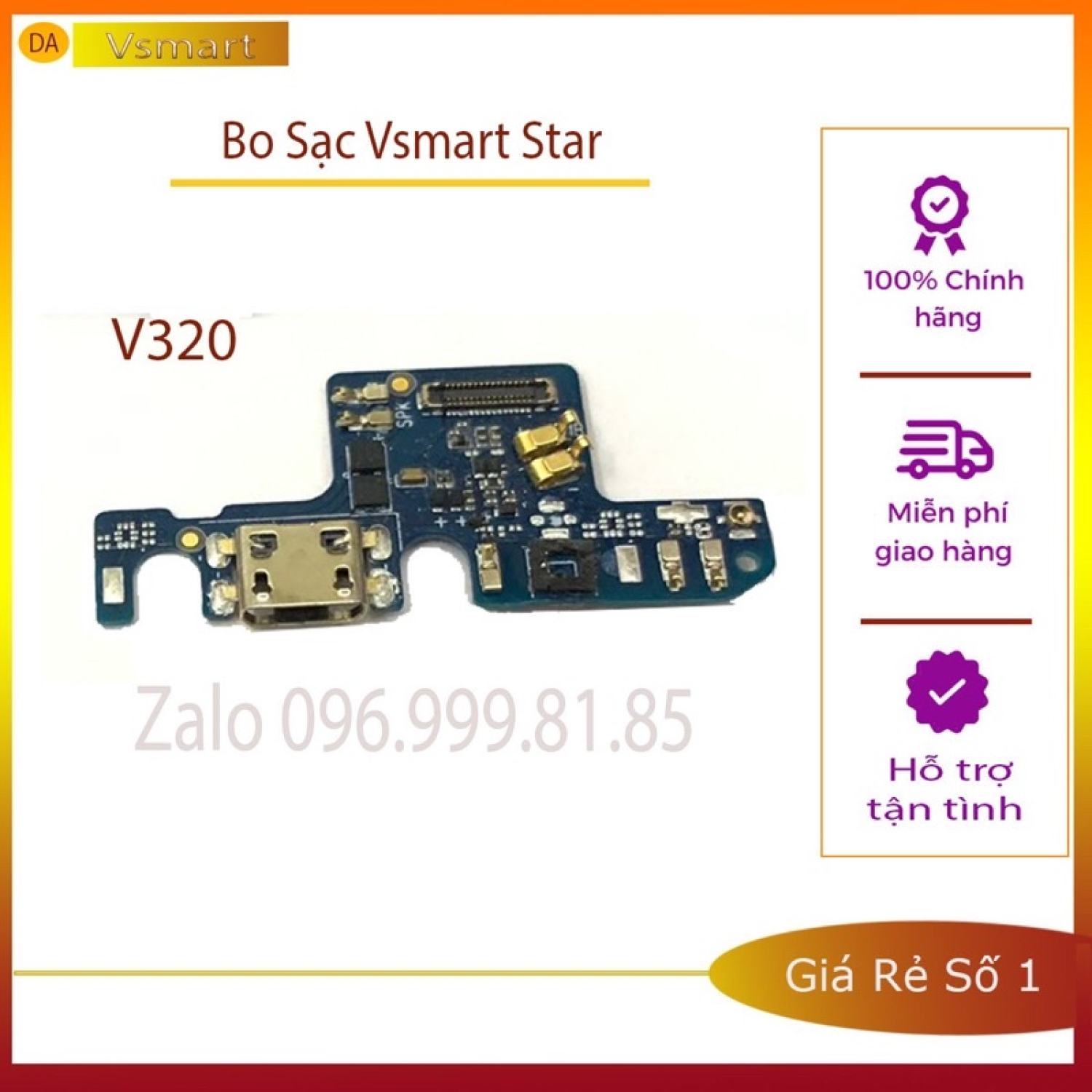 Bo Sạc_Cụm Sạc Vsmart Star (V320) Zin Tháo Máy