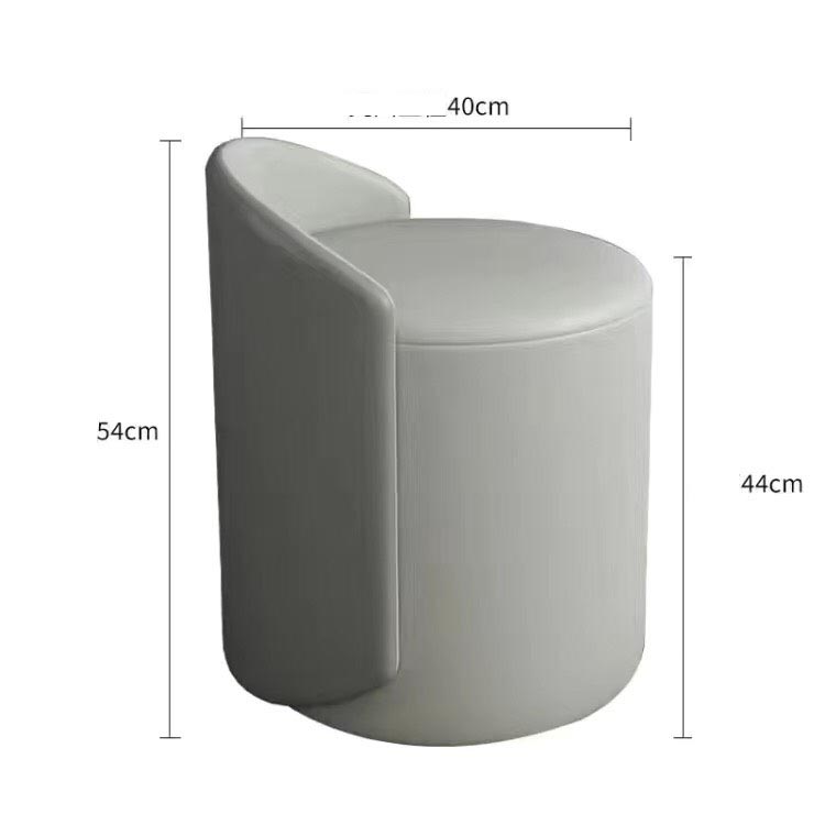 Ghế đôn tròn trang điểm đế cố định