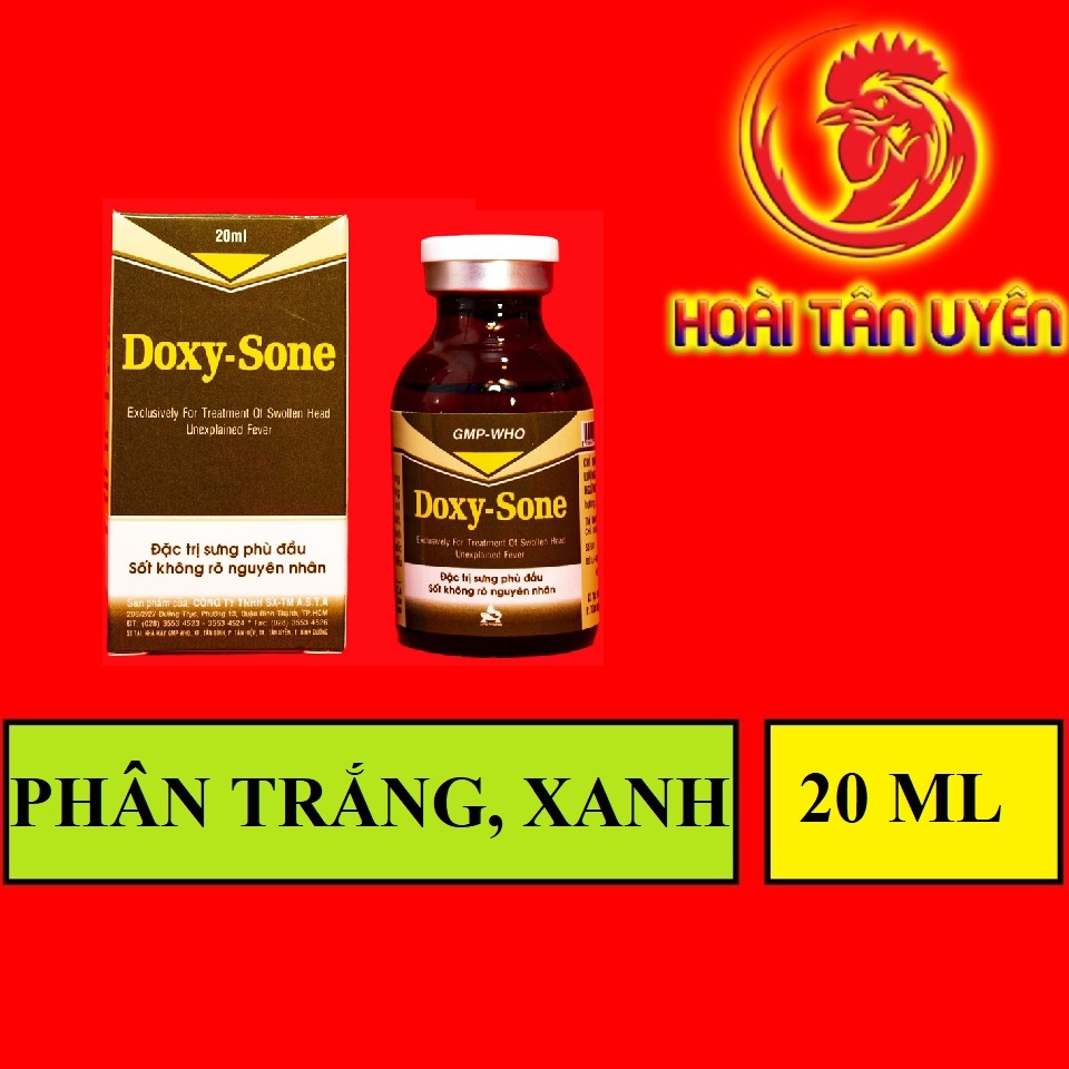 DOXY - SONE sưng phù đầu, sốt dành cho gà đá 20 ml