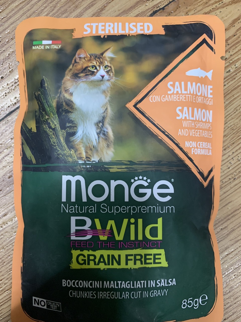 PATE MONGE(Grain free) THỨC ĂN CAO CẤP MÈO Gói 85g