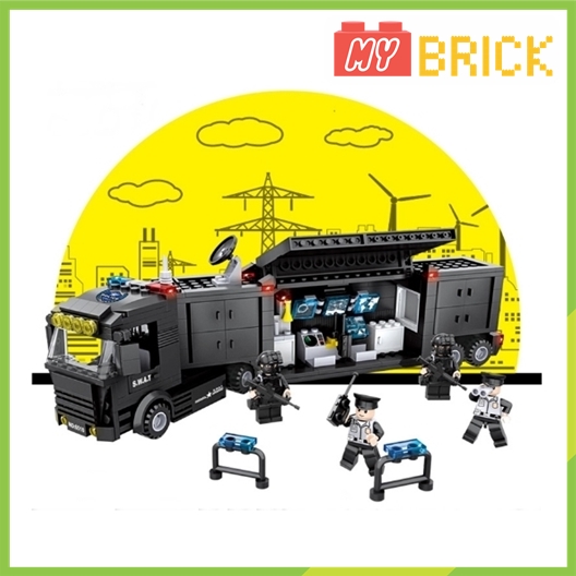 [HCM]Lắp ráp Lego xe ứng cứu thông tin SWAT - 6510