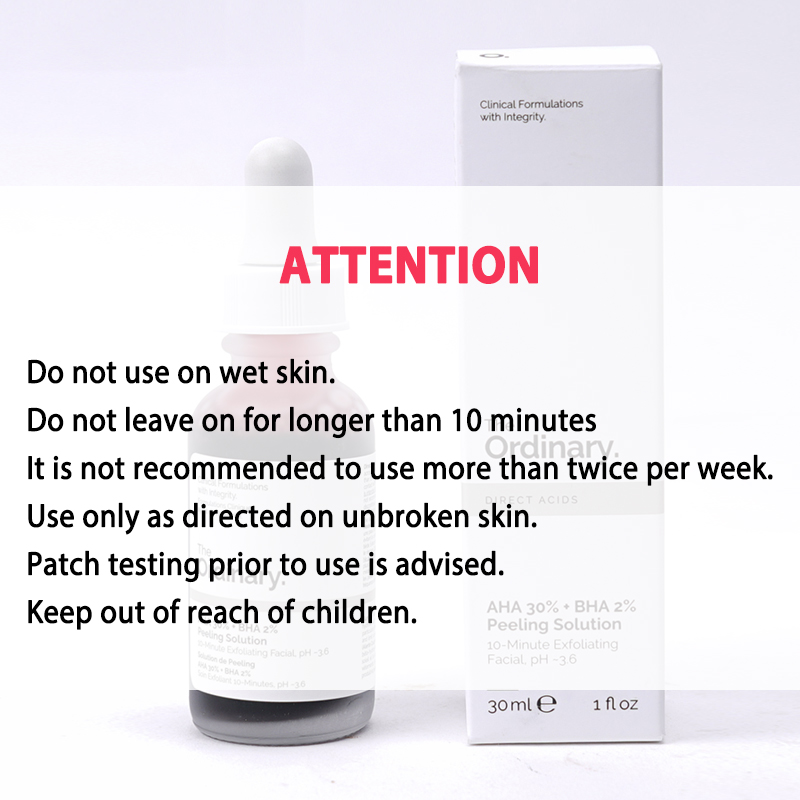 The Ordinary Bộ dưỡng da 2 chai AHA30% + BHA2% Peeling Solution （30ml *2）