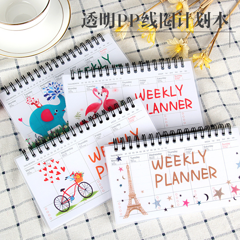Sổ kế hoạch tuần hình con thú đáng yêu (Weekly Planner)