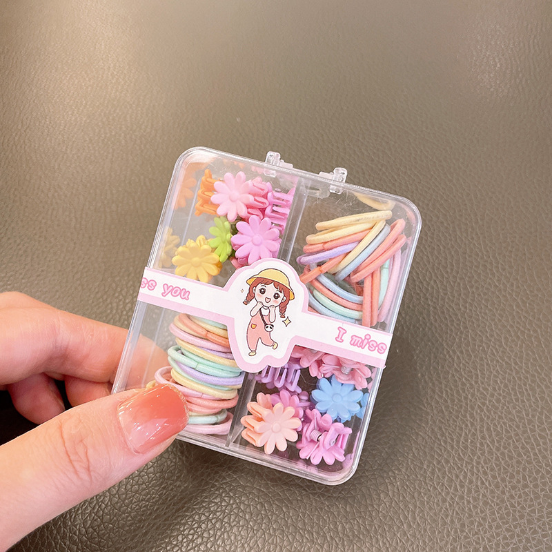 Set Chun Cột Tóc, Kẹp Mini Siêu Dễ Thương Cho Bé