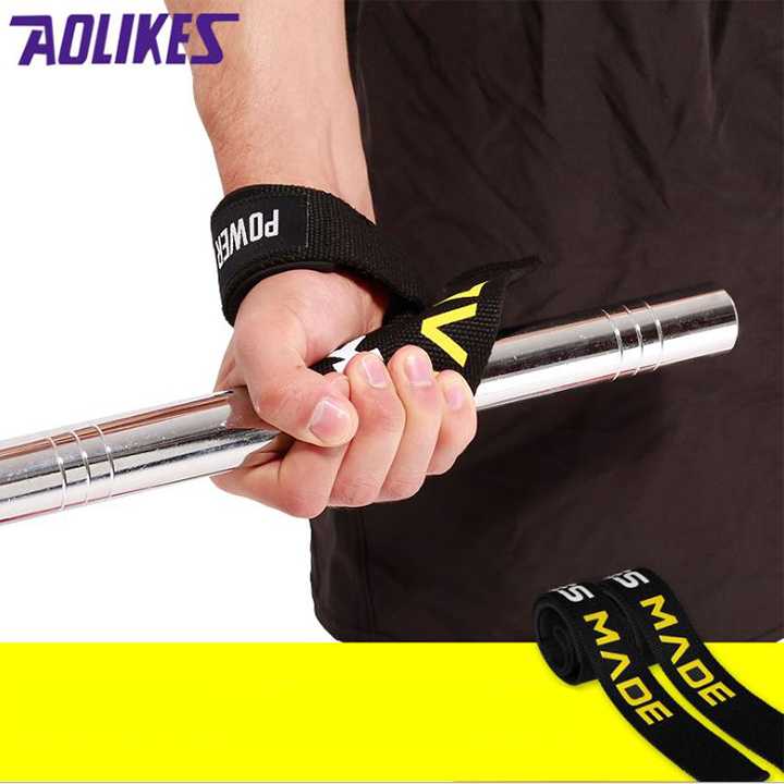 [HCM]Dây kéo trợ lưng nâng tạ Aolikes HW7637 ( 1 đôi)
