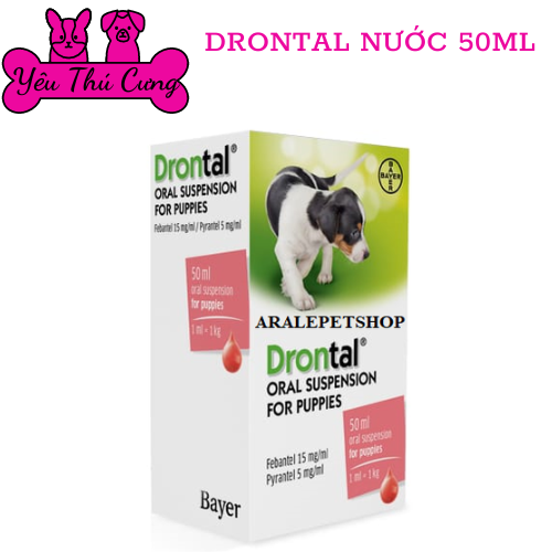 DRONTAL CHO CHÓ CON 50ML - YÊU THÚ CƯNG