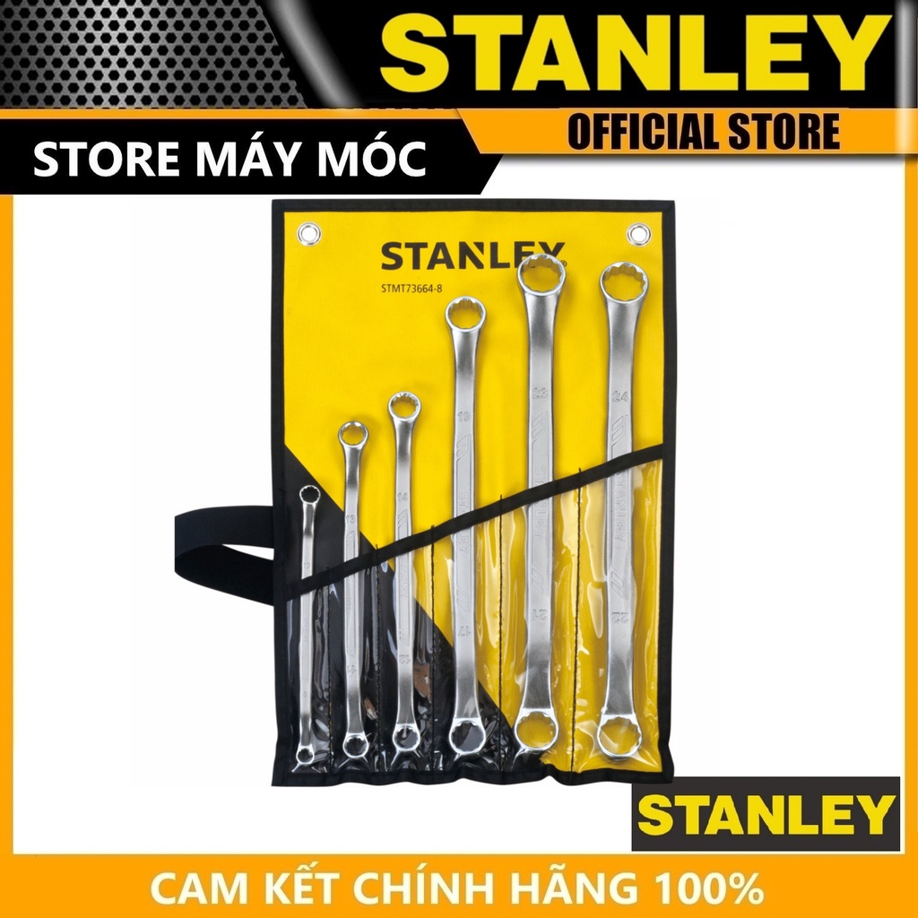 Bộ cờ lê 2 đầu vòng 6 chi tiết stanley stmt73664-8 - hàng chính hãng