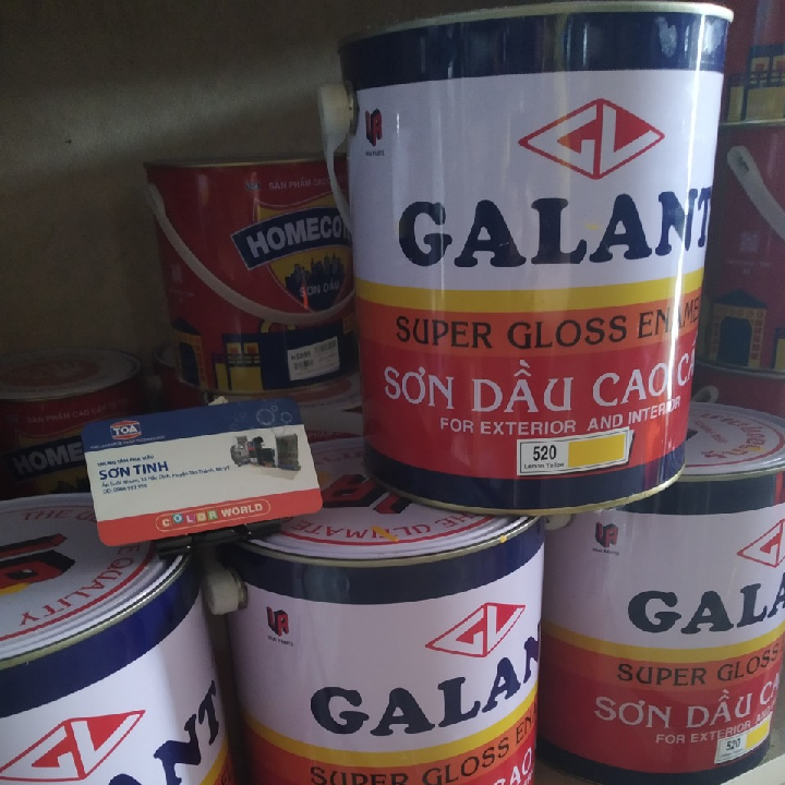 Sơn dầu cao cấp galant lon 800ml hoặc 3 lít (màu 520 và 560)
