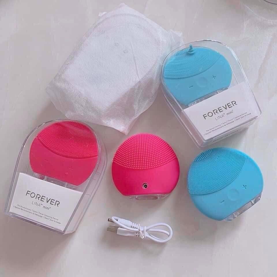 Máy Rửa Mặt Forever mini gai silicon giúp sạch da mặt hiệu quả