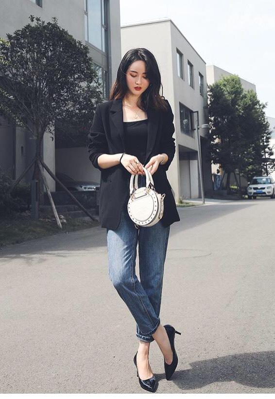 Cao gót Da Bóng 5P thời trang mã SHC3
