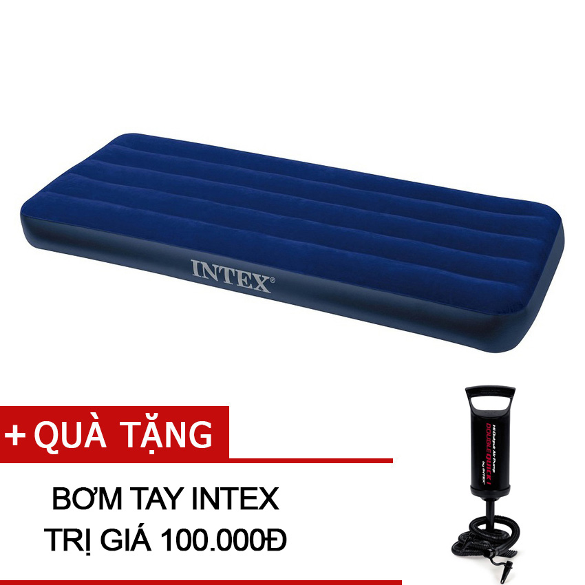 Đệm hơi cá nhân Intex 68950 76x191x22cm tặng bơm tay