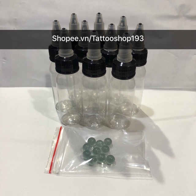 10 chai chiết mực có bi lắc :30ml/chai