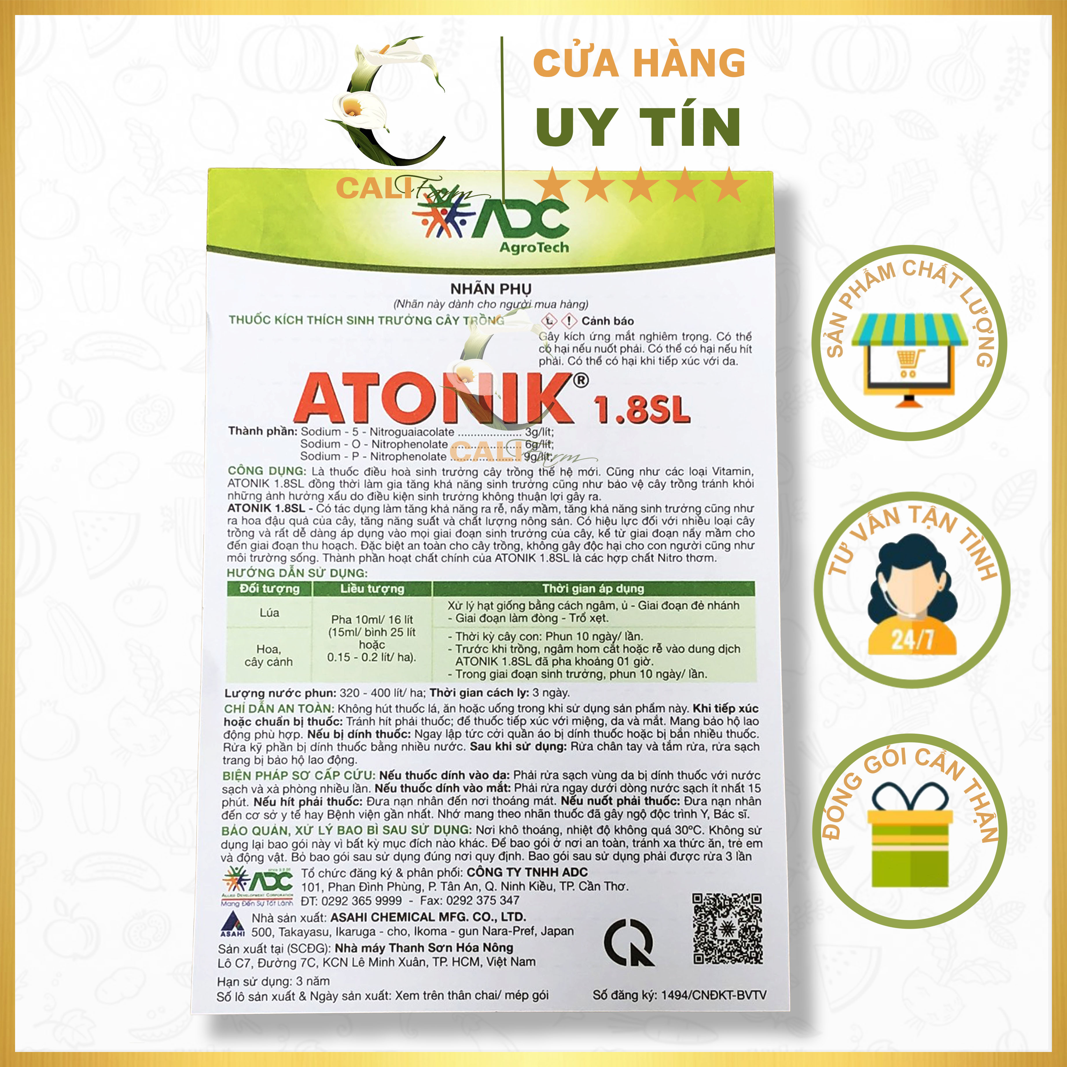 Dung dịch kích thích sinh trưởng Atonik 100ml