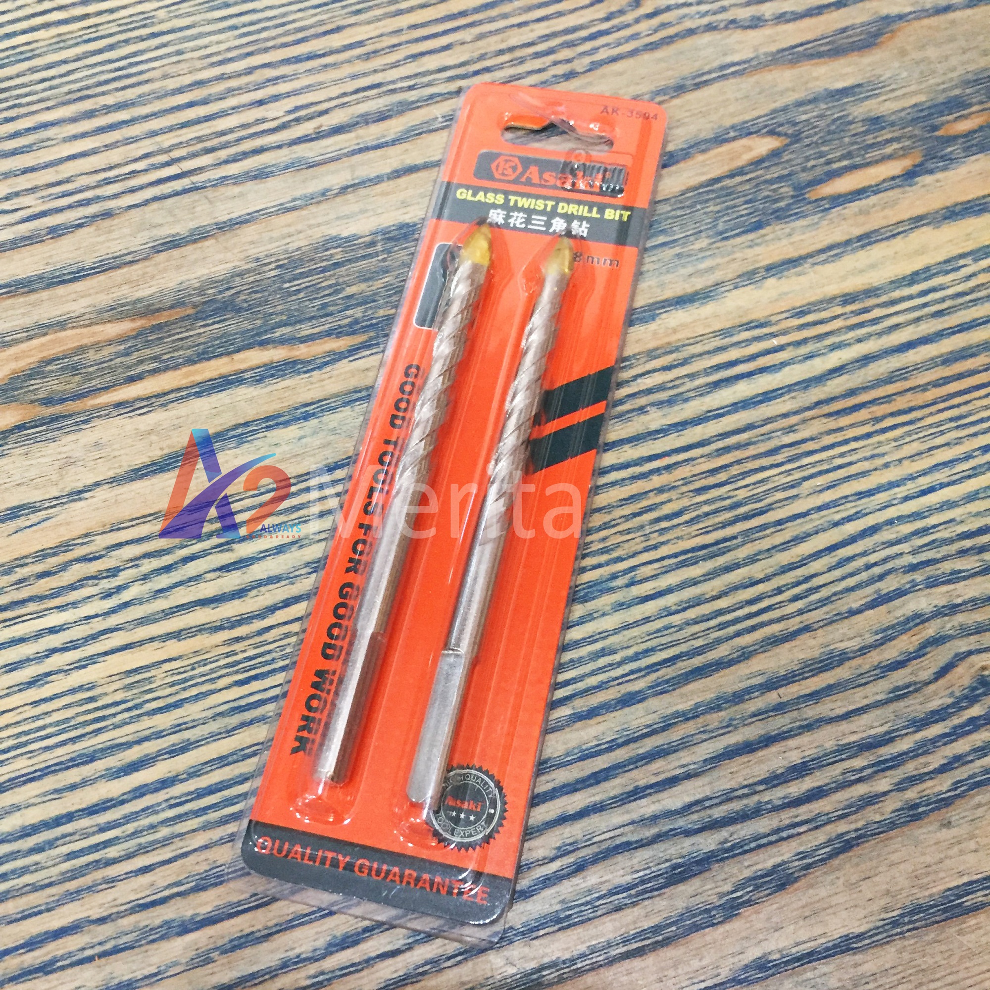 Bộ 2 mũi khoan đa năng 8mm asaki ak-3504