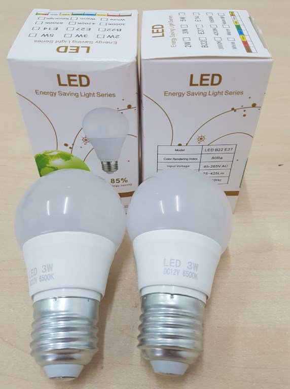 [HCM]Bộ 2 bóng đèn LED 12V 5W vỏ nhựa