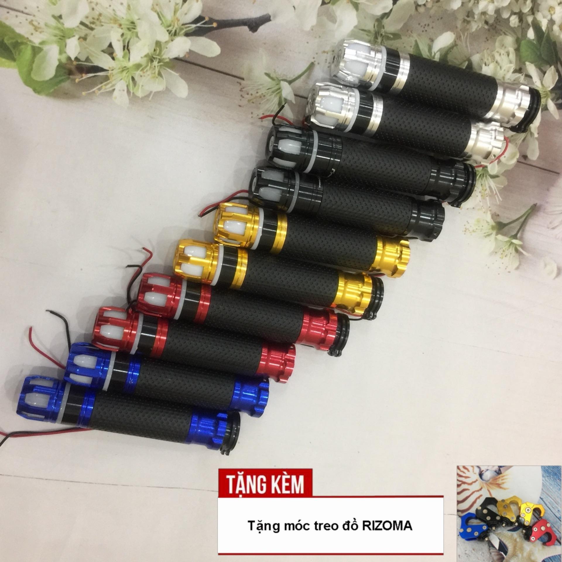 [TẶNG MÓC TREO ĐỒ] Bao tay gù RIZOMA có đèn Led độ xe siêu chất G71 (màu vàng)
