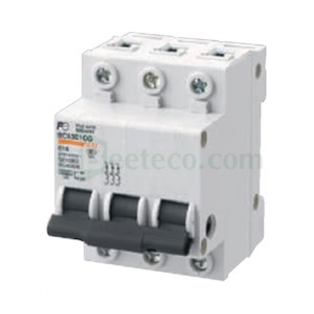 BC63E1CG-3P : MCB (CB tép) Fuji Electric 3P 4.5-6kA (1-63A)