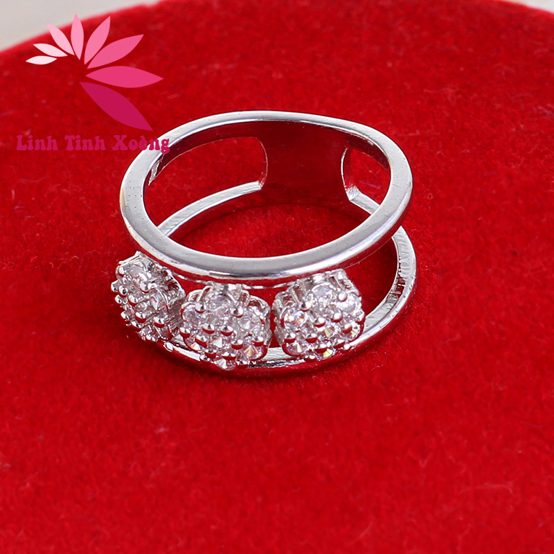 Nhẫn mạ bạc cao cấp Friday Love MK359