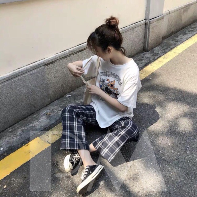 Quần kẻ karo to mẫu mới