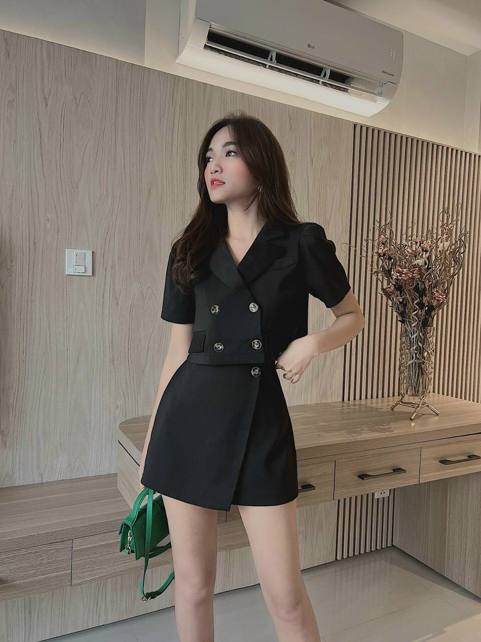 Set áo vest ngắn tay + chân váy voan tơ xòe bồng hàng Quảng Châu | Shopee  Việt Nam