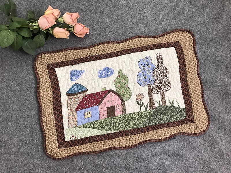 Thảm chùi chân 100% Cotton 40x60cm -  Ngôi Nhà