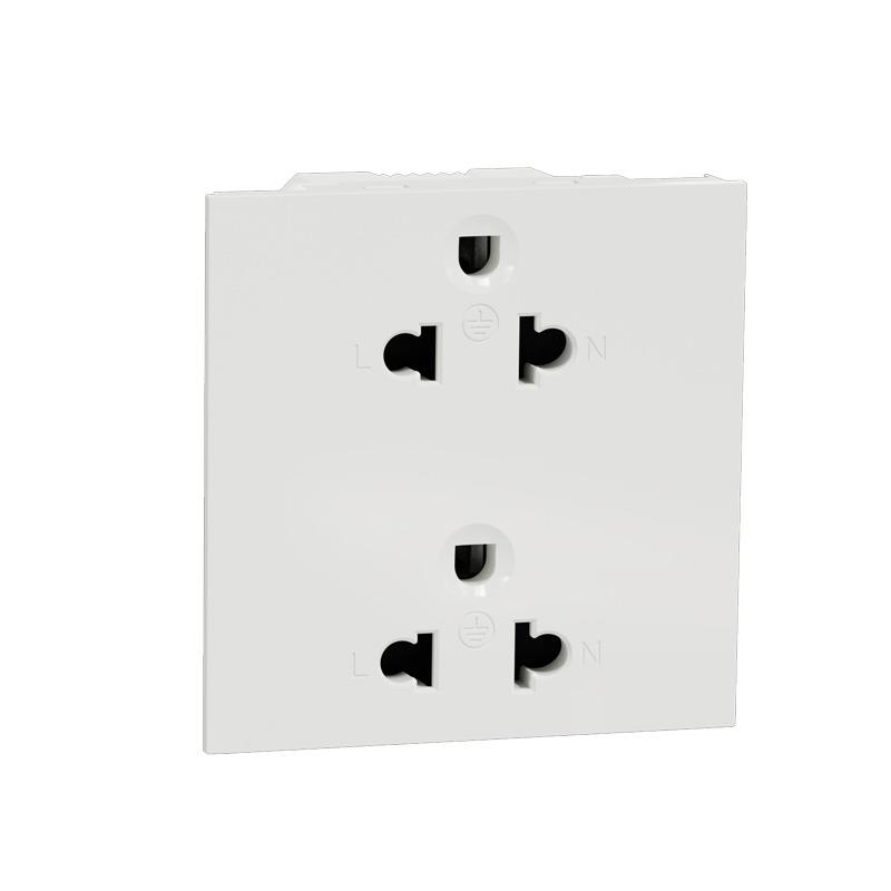 [HCM]Ổ cắm đôi 3 chấu 16A size E AvatarOn A M3T426UST2 WE