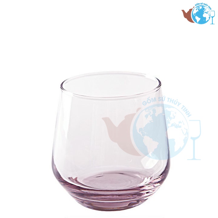Bộ 6 ly thuỷ tinh kiểu dáng OVAL LÙN cao cấp , bộ ly thuỷ tinh trắng uống trà sang trọng