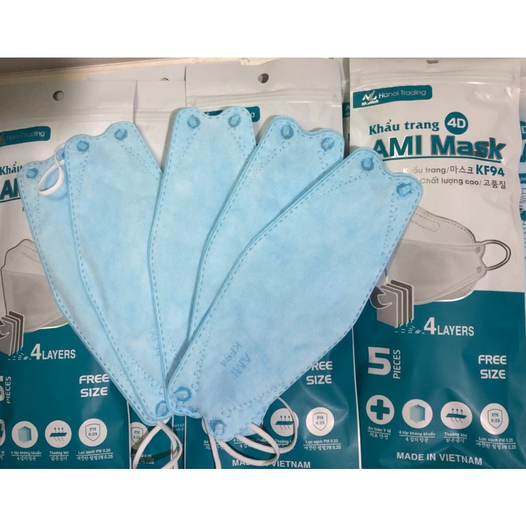 Khẩu Trang Ami 4 Lớp Chính Hãng