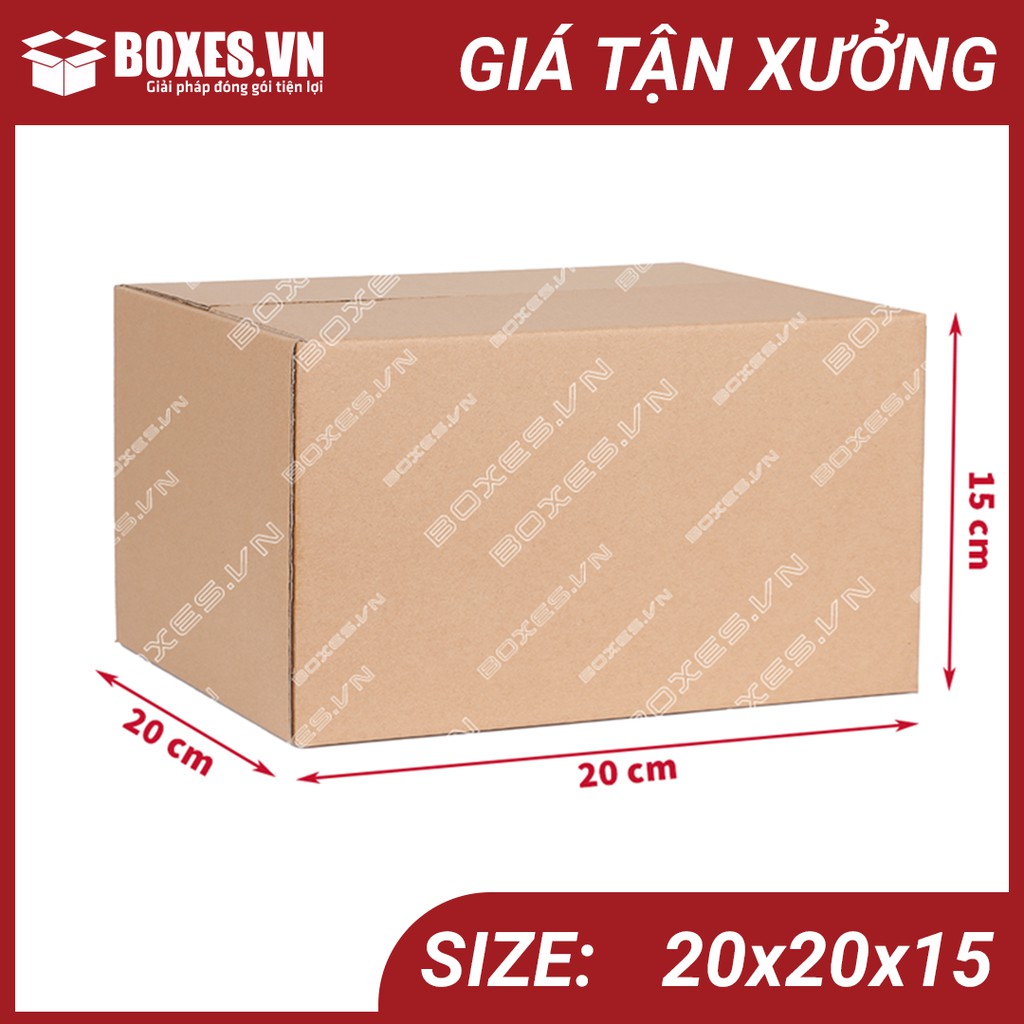 20x20x15 Combo 100 hộp carton Boxes đóng gói hàng giá tại xưởng